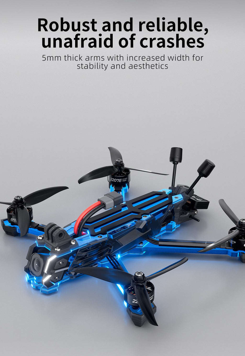 GEPRC Vapor-X5 HD O4 Pro ELRS 2.4G FPV Drone with GPS Freestyle Quadcopter