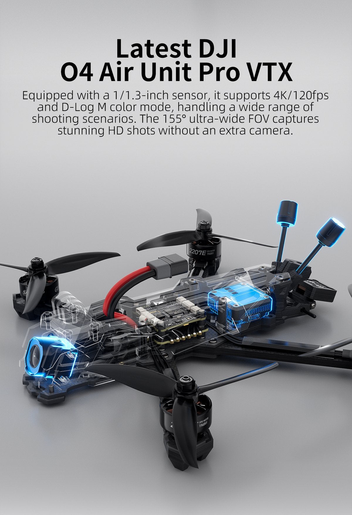 GEPRC Vapor-X5 HD O4 Pro ELRS 2.4G FPV Drone with GPS Freestyle Quadcopter