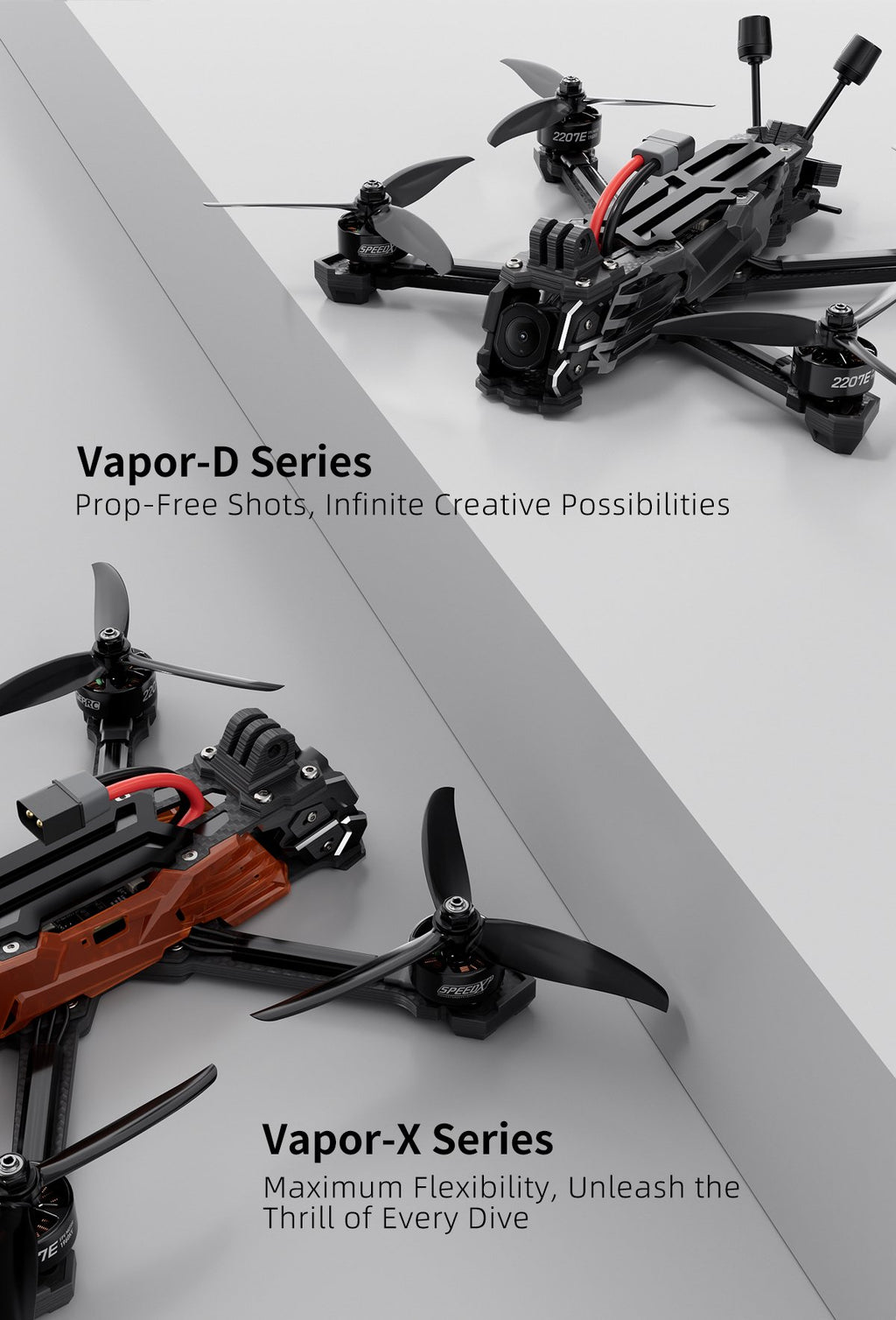 GEPRC Vapor-X5 HD O4 Pro ELRS 2.4G FPV Drone with GPS Freestyle Quadcopter