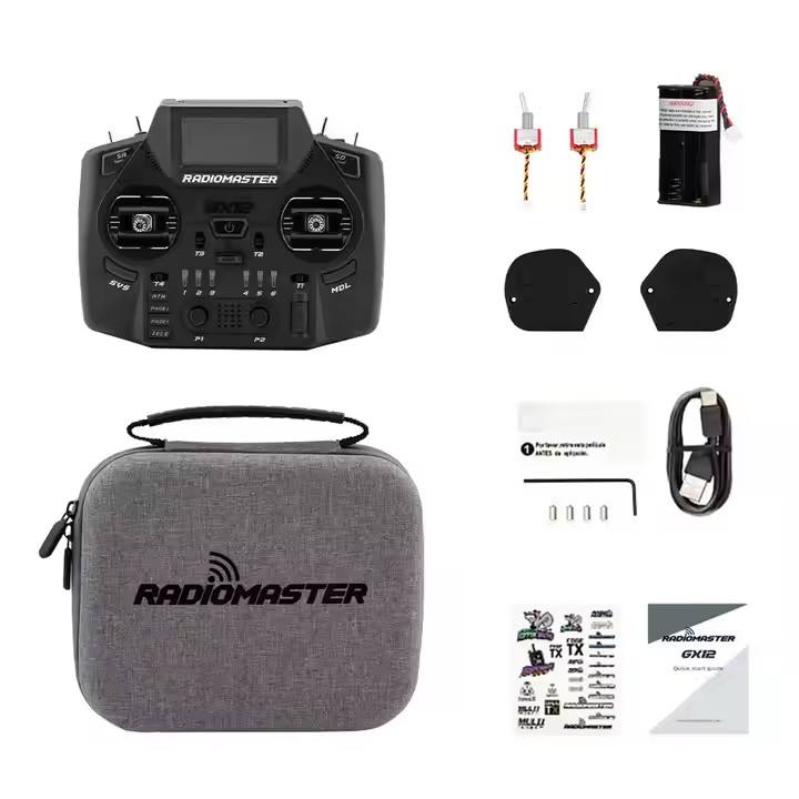 RadioMaster GX12 Gemini-X ELRS Dual-Band FPV Radio Controller – Hall Gimbals