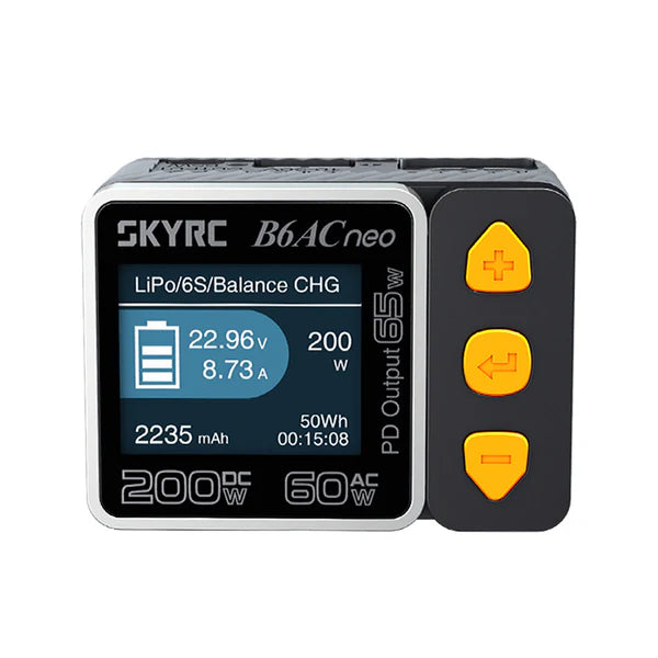 SkyRC B6AC Neo Smart Battery Charger AC/DC 200W 1–6S LiPo Charger